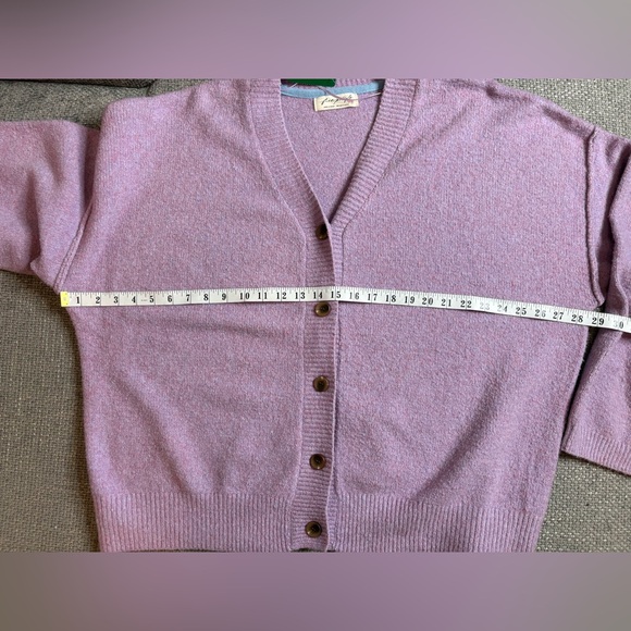 Free People Cool of the Night Cardigan Lilac Spell Melange Oversized XL - Picture 9 of 13